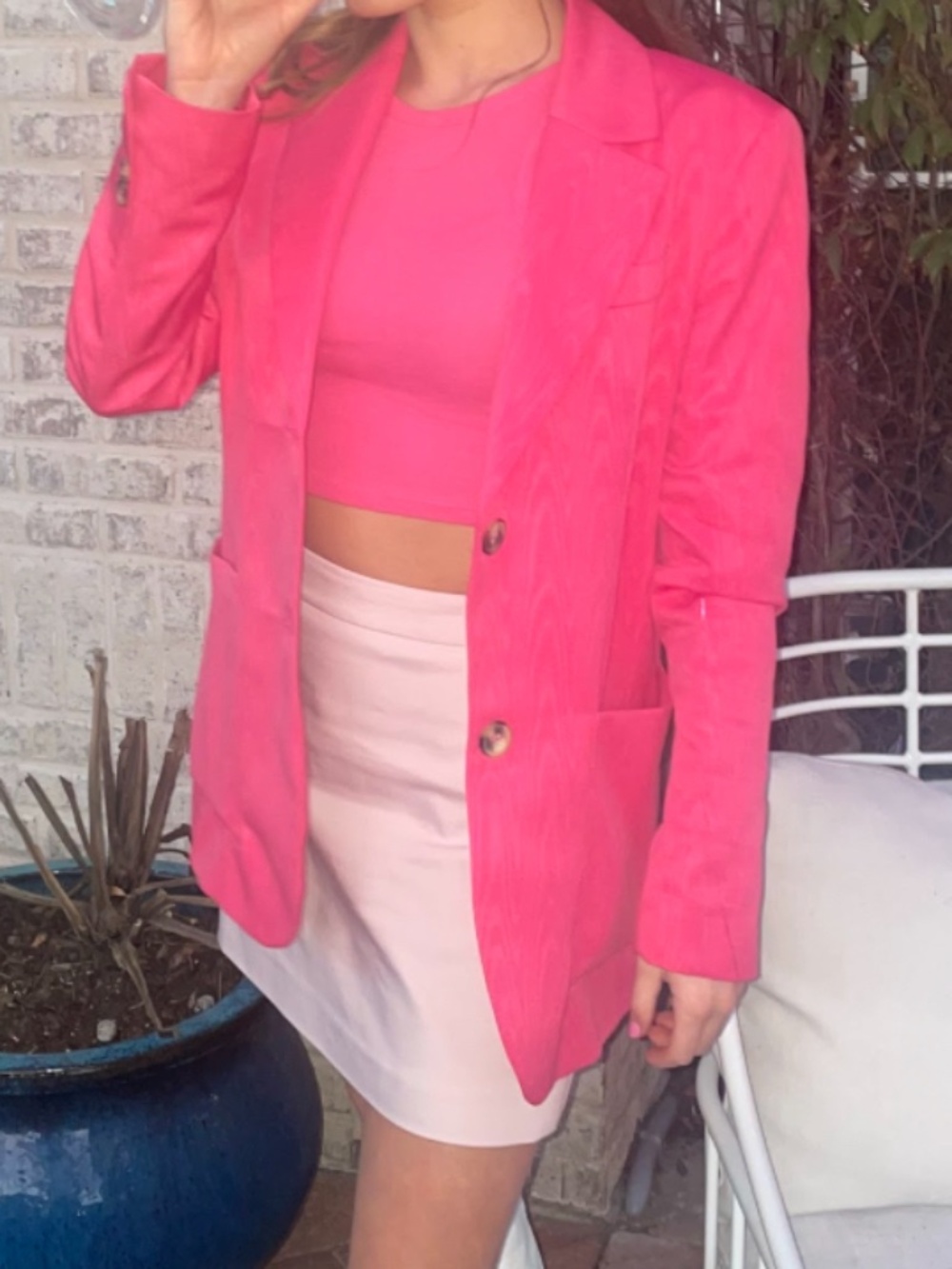 Pink Topshop Blazer